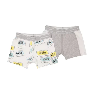 Geggamoja barnkalsonger 2-pack (Bambu) med kassettband
