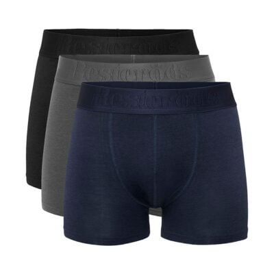Resteröds Boxer Bambu 3-pack Svart/Grå/Blå
