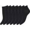7-pack ankelstrumpor (Svarta)