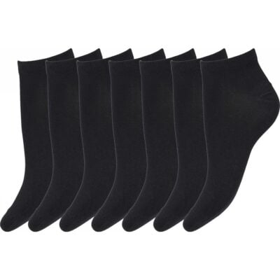7-pack ankelstrumpor (Svarta)