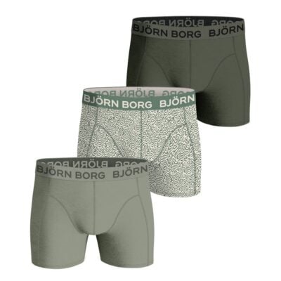 Björn Borg Boxerkalsonger Grön Färgmix 3-pack