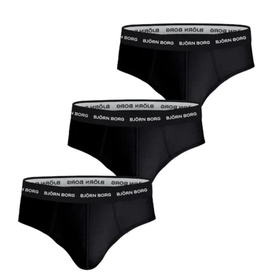 Björn Borg Briefs 3-Pack Bomull Svarta