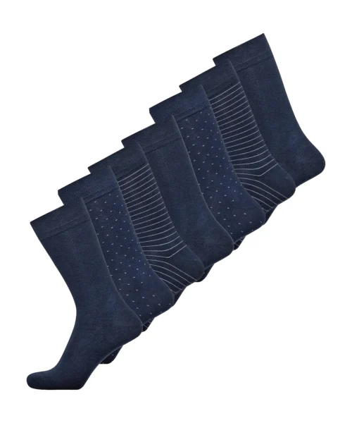 JBS Klassiska Strumpor 7-pack Bambu Blå