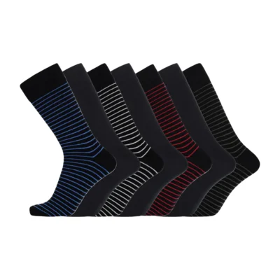 JBS Klassiska Strumpor 7-pack Bambu Randiga