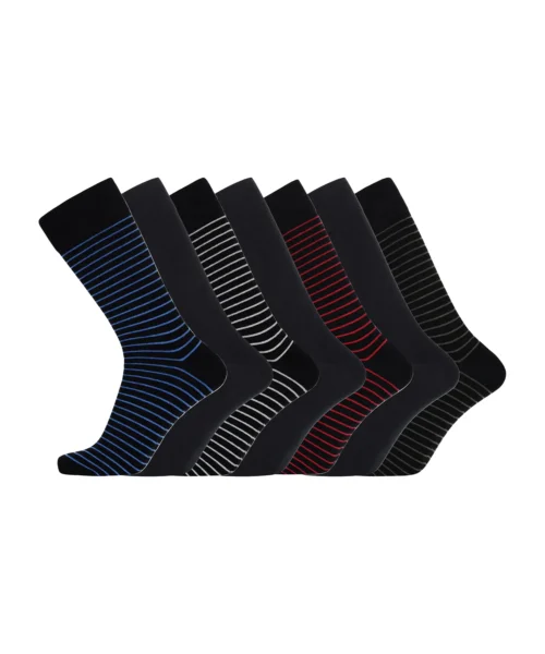 JBS Klassiska Strumpor 7-pack Bambu Randiga