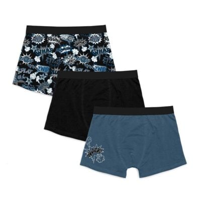 Walking Barnkalsonger 3-pack Svart/Blå