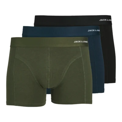 Jack & Jones Kalsonger 3-pack Bambu Grön/Blå/Svart