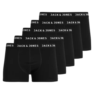 Jack & Jones Kalsonger 5-pack Bomull Svarta