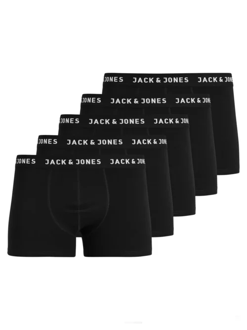 Jack-Jones-Kalsonger-5-pack-Bomull-Svarta