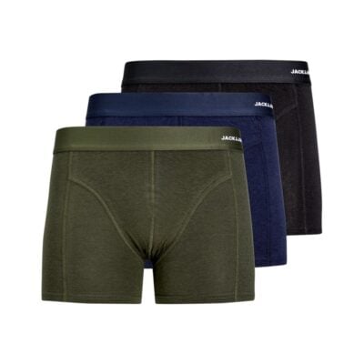 Jack & Jones Bambukalsonger 3-pack Grön/Blå/Svart