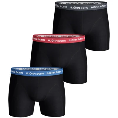 Björn Borg Kalsonger 3-Pack Bomull Färgade resårband