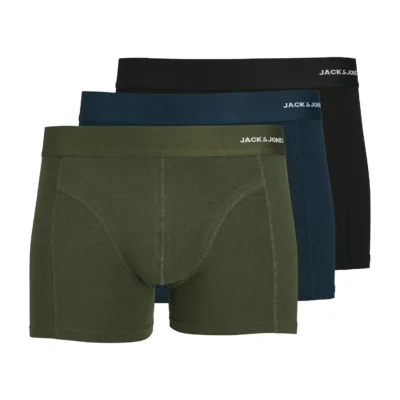 Jack & Jones Kalsonger 3-pack Bambu Grön/Blå/Svart