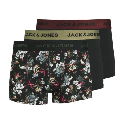 Jack & Jones Trunks 3-pack Mikrofiber Mörka