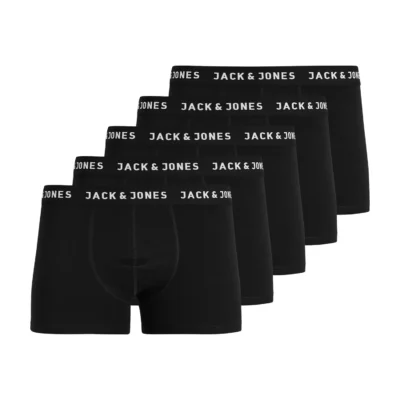 Jack & Jones Kalsonger 5-pack Bomull Svarta