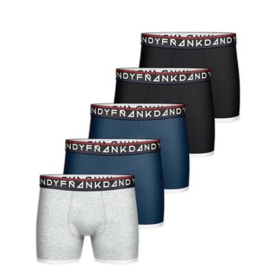 Frank Dandy Bambukalsonger 5-pack Svart/Blå/Grå