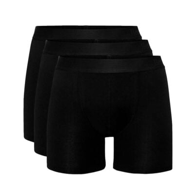 Resteröds Bambukalsonger 3-pack Långa ben Svart
