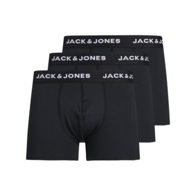 Jack & Jones Trunks 3-pack Mikrofiber Svarta