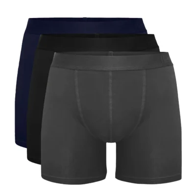 Resteröds Kalsonger 3-pack Bambu Långa ben Grå/Svart/Blå