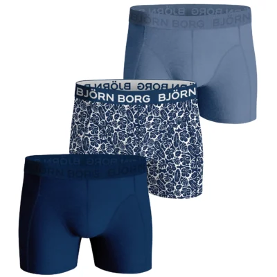 Björn Borg Kalsonger 3-pack Bomull Blå Färgmix