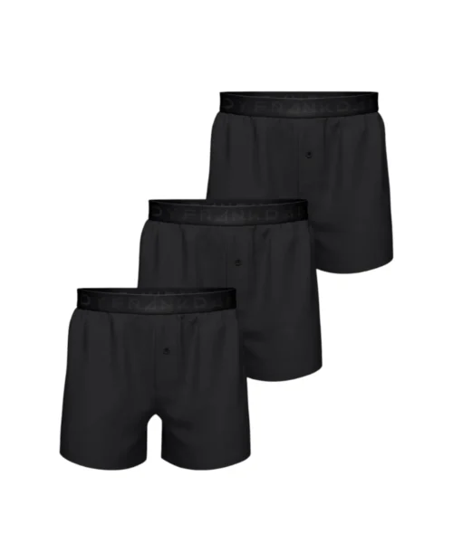 Frank Dandy Boxershorts 3-pack Bomull (Svarta)