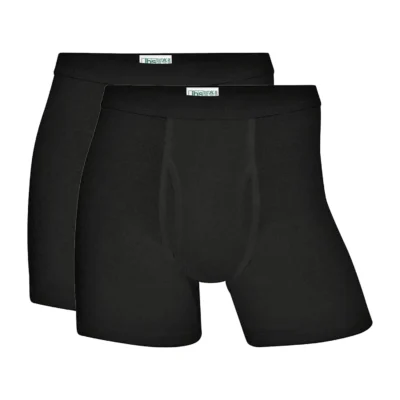 Kalsonger med gylf JBS 2-pack Bomull Svarta