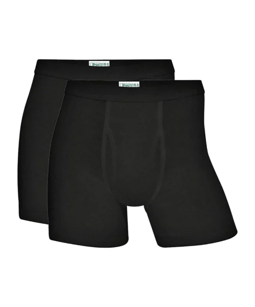 Kalsonger med gylf JBS 2-pack Bomull Svarta