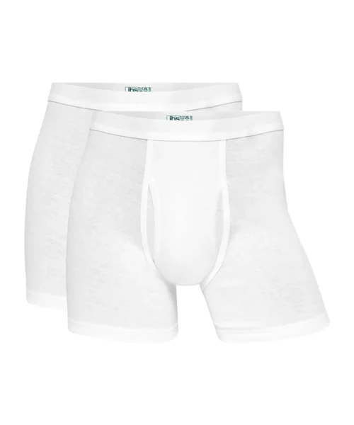 JBS Kalsonger Med Gylf 2-pack Bomull Vita