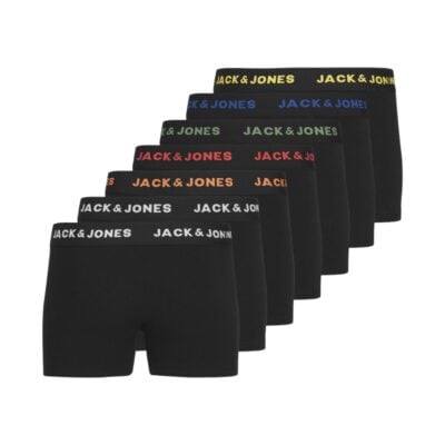 Jack & Jones Barnkalsonger 7-pack Svarta