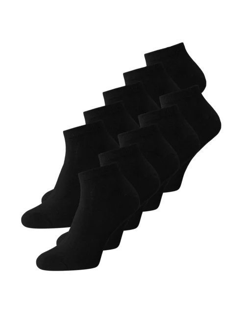 Jack-Jones-ankelstrumpor-10-pack-bomull-svart