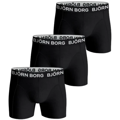 Björn Borg Barnkalsonger 3-pack Bomull Svarta