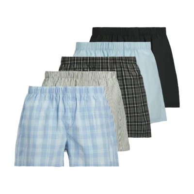 Jack & Jones Boxershorts 5-Pack Bomull Färgmix