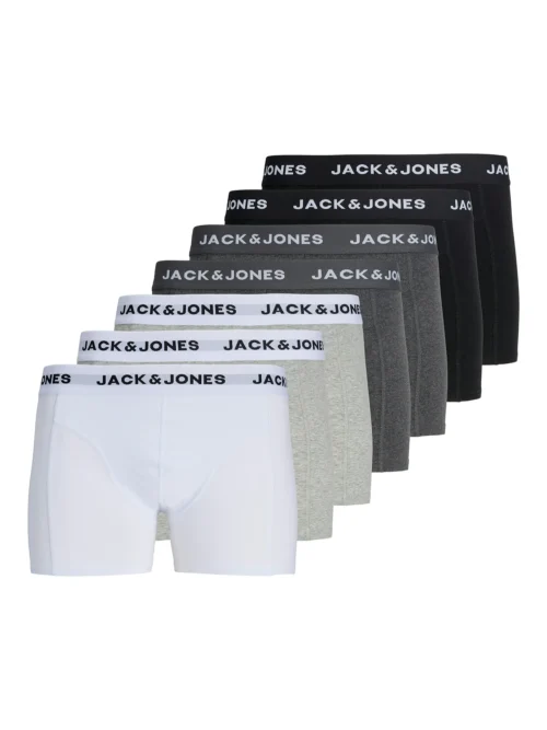 Jack-Jones-kalsonger-7-Pack-bomull-vit:gra:Svart