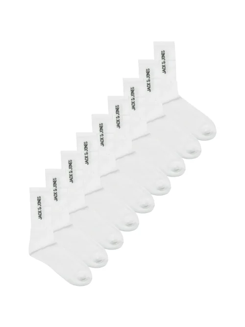 Jack-Jones-tennisstrumpor-9-pack-vita