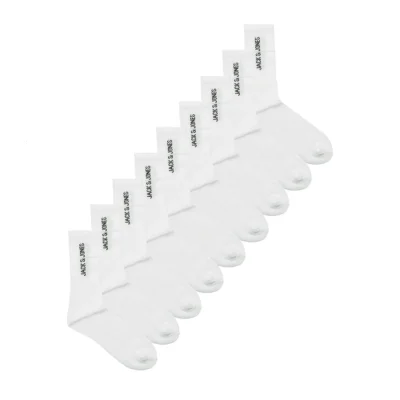 Jack & Jones Tennisstrumpor 9-pack Vit
