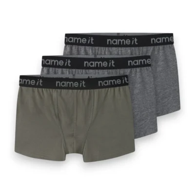 Name it Barnkalsonger 3-pack Bomull Grå/Melage