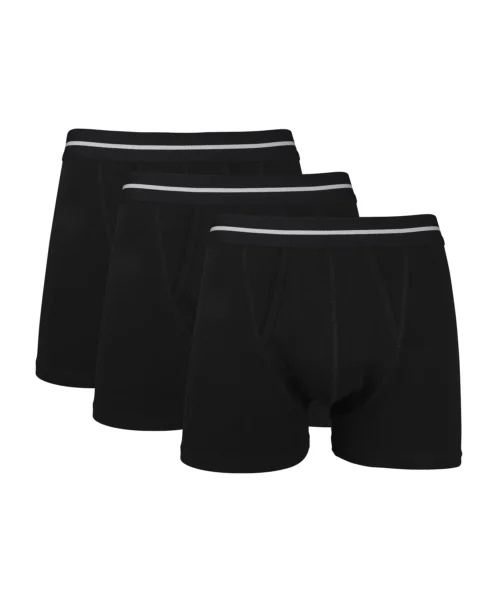 Wiges Kalsonger med gylf 3-pack Bomull Svarta