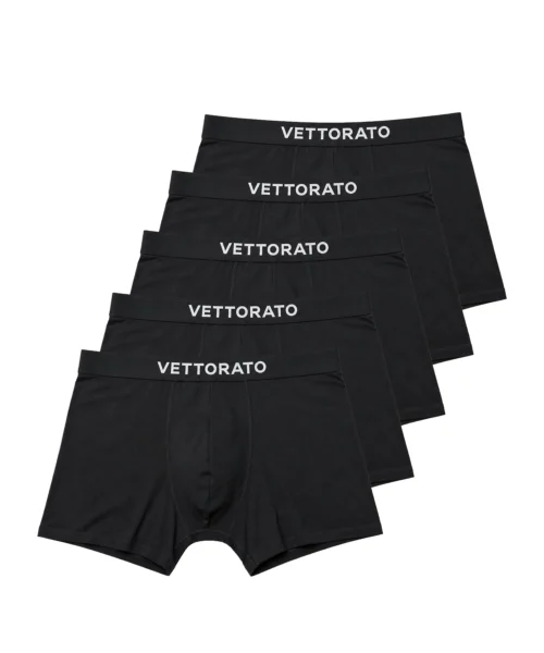 vettorato kalsonger 5-pack bomull svarta
