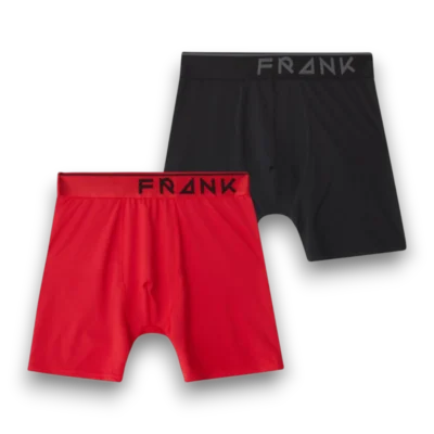 Frank Dandy Träningskalsonger 2-pack Microfiber Röd/Svart