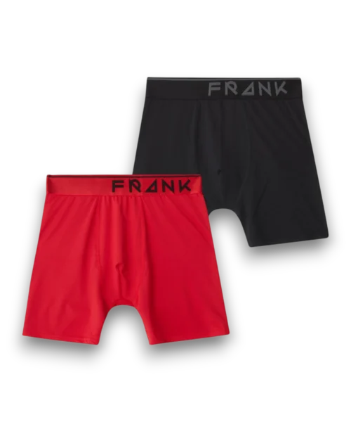 Frank Dandy Träningskalsonger 2-pack Microfiber Röd/Svart