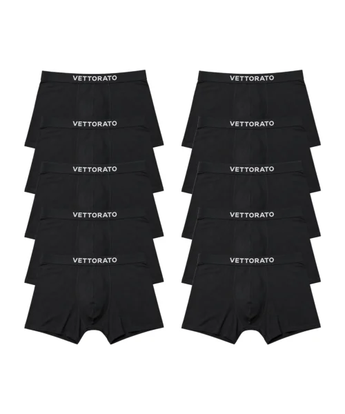 vettorato kalsonger 10-pack bomull svart