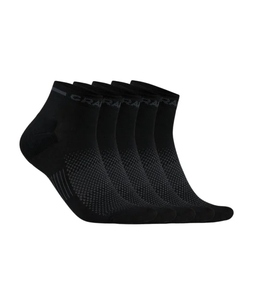 Craft Träningsstrumpa 5-pack Polyester Svart