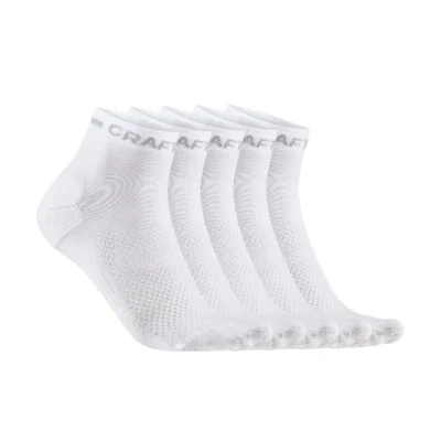 Craft Träningsstrumpa 5-pack Polyester Vit