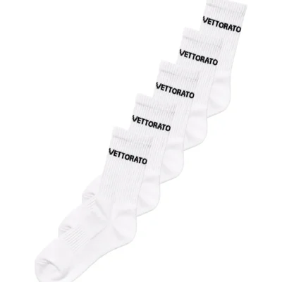 Vettorato Tennisstrumpor 5-pack Bomull Vita